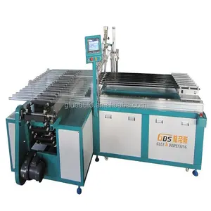 T8 glass tube glue dispensing machine,automatic loading, dispensing,manual PCB placing T8 glass tube assembly line