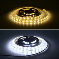 Tira de Retroiluminación LED USB de 5V, Blanco Cálido, SMD 5050, 60 LED/m, con Puerto USB para TV, Control por Voz, IP65, Cinta Autoadhesiva