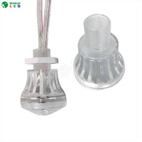 IP65 24 v kapalı oyun alanı cabochon led rgb 60mm piksel 18 led eğlence ışık