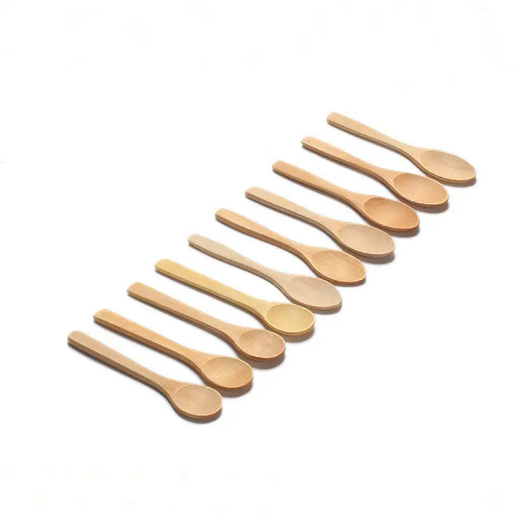 kitchen small wood bamboo spoon for honey powder food