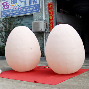 Khinh khí cầu hình trứng khổng lồ tùy chỉnh Bingoinflatable, thỏ khổng lồ bơm hơi dùng cho trang trí lễ Phục Sinh - Product Image 1