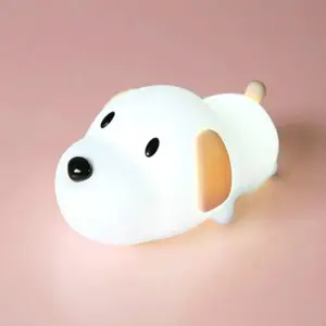 Soft Silicone Baby <strong>Nursery</strong> Lamp USB Rechargeable Brightness Adjustable Timing Function LED Kids Night <strong>Light</strong> - Product Image 1