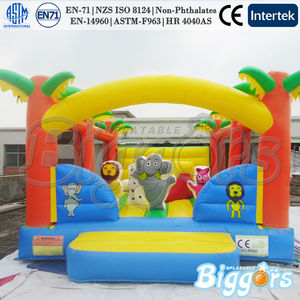 animales de la <span class=keywords><strong>selva</strong></span> casa de brinco combo hinchables inflables obstáculo inflable gorila chico para - Product Image 1