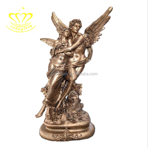 Bronzo Eros statua per giardino all'aperto decorazione del paesaggio di <span class=keywords><strong>strada</strong></span> del nuovo anno angelo & croce tema metallo artigianato scultura arte - Product Image 1