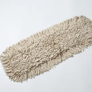 Tête de nettoyage avec tissu en Chenille synthétique, 5 pièces, en coton Polyester, serpillière à tête plate de remplacement pour hôpital