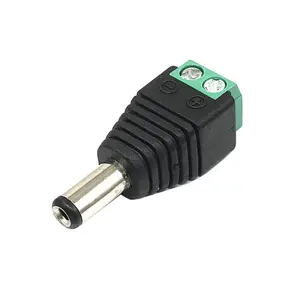 Accesorios LED dc5521 12 v tornillo de fijación tipo macho dc conector de alimentación