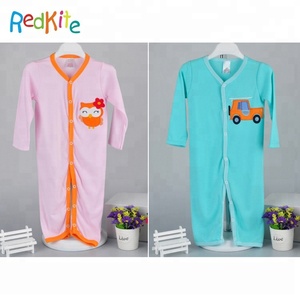 Autumn Spring children's clothing soft cotton long sleeve jumpsuit baby pajamas - Product Image 4
