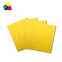 Carpeta de Presentación Ecológica Lehui 2025 de Alta Calidad, Tamaño A4, Color Amarillo, con Dos Bolsillos y Ranura para Tarjetas de Presentación