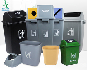 Vente en gros <span class=keywords><strong>60</strong></span> <span class=keywords><strong>litres</strong></span> poubelle sur pied en plastique poubelle extérieure pour parc mobile bouteille classée poubelle rectangulaire - Product Image 6