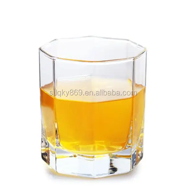 A Forma di ottagono Whisky Tazza di Vetro 7 once di Cristallo Whisky Occhiali