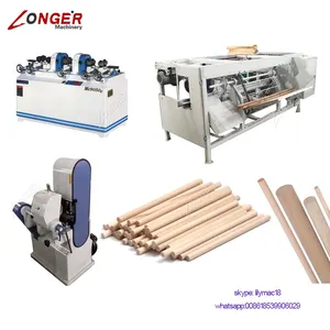 Houten Ronde Bezem Mop Sticks Handvat Schop Maken Sander Machine Hout Schuren Machine