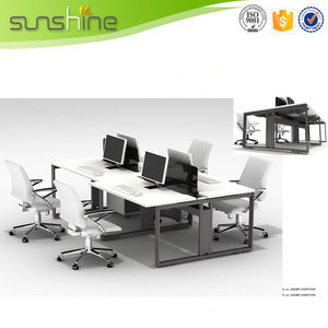 Séparation croisée moderne <span class=keywords><strong>de</strong></span> Tableau <span class=keywords><strong>de</strong></span> bureau incurvé blanc pour l'entrepôt d'hôpital d'école <span class=keywords><strong>de</strong></span> bureau - Product Image 6