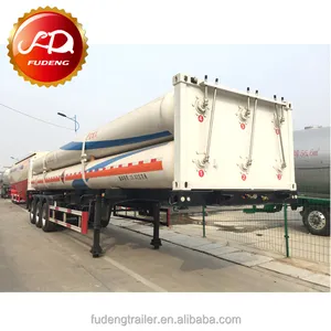 High Quality Mobile Cng Tube Skid Bundle Container Trailer For Natural Gas Transportation for sale