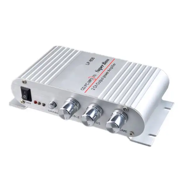 LP-808 LP808 усилитель 20 вт * 2 12 в Mini HiFi автомобильная аудиосистема