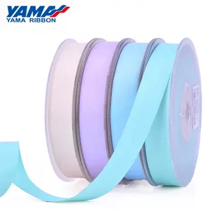 Yama Fabriek Nieuwe 3-38Mm Maten Polyester Dubbele Gezichten Gladde Zijde Lint Linten Satijn 100% Polyester Effen Kleur ondersteuning