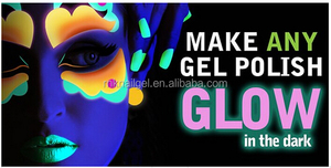 RNK 16 couleurs imbibent outre ongles gel polonais lueur dans le foncé UV gel polonais - Product Image 2