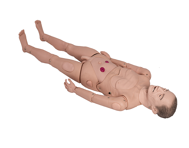 General Doctor Male Elderly Advanced Full-functional Nursing Training Manikin