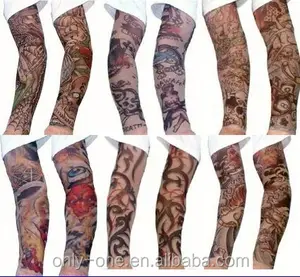 Wholesale Waterproof Cooking Tattoo UV Design Your Own Blank Compression Arm Sleeves