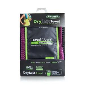 Ideal quick dry microfiber travel towel for holidays and travelling