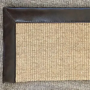 剑麻地毯与 PVC 皮革边框