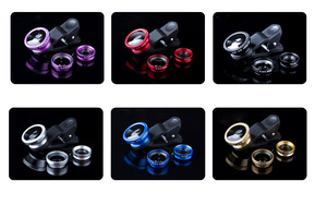 Projecteur de lentille fisheye 3 en 1, <span class=keywords><strong>objectif</strong></span> optique grand angle, macro, pour téléphone portable, <span class=keywords><strong>objectif</strong></span> de caméra, 235 degrés - Product Image 3