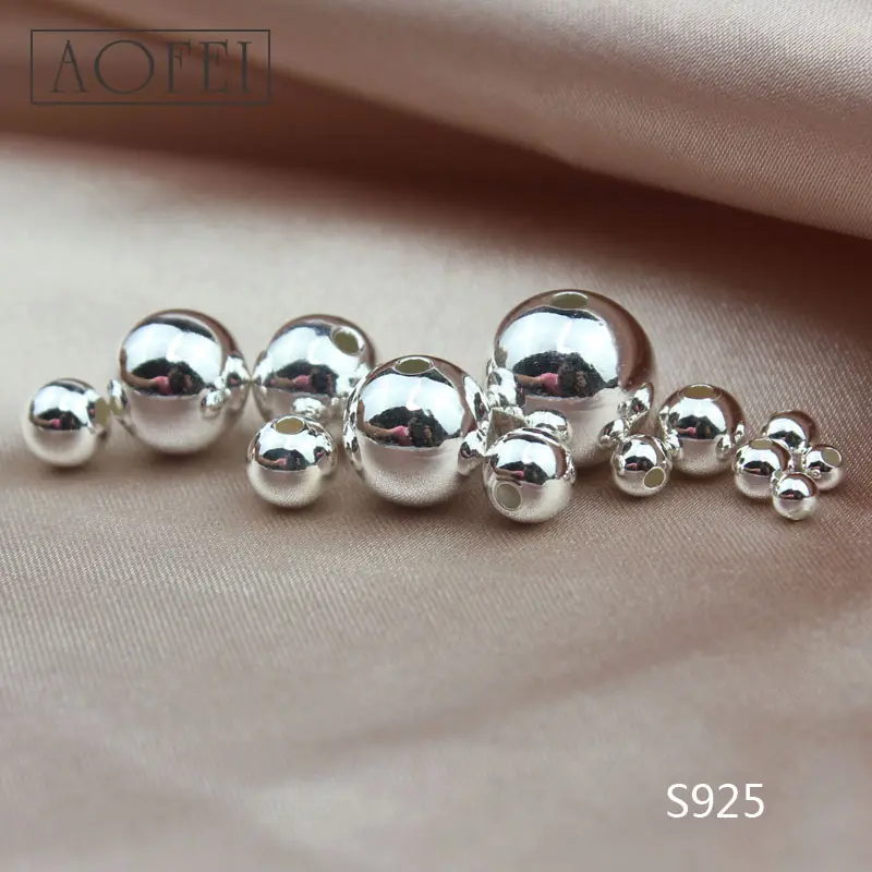 Factory supply 925 silver bead metal ball with good quality