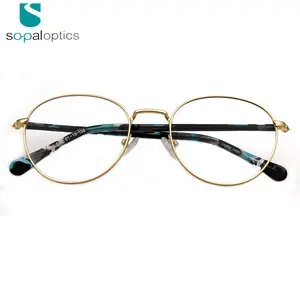 High End neues Modell italienische Brillen Brillen Marken Brillen rahmen für Frauen Hochwertige Kontrolle Brillen gestelle Edelstahl CN;ZHE
