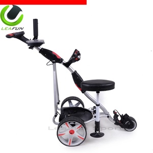 Chariot de golf électrique à 36 trous et 3 <span class=keywords><strong>roues</strong></span>, avec <span class=keywords><strong>roues</strong></span> sportives, nouveau pliage en <span class=keywords><strong>2</strong></span> étapes, léger, moteur électrique, accessoire de golf - Product Image 1