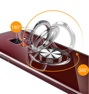 Transparente TPU caso para Samsung Galaxy S9 S8 Plus Nota 9 8 Simple coche suave anillo titular de la cubierta para Samsung s8 S9Plus - Product Image 2