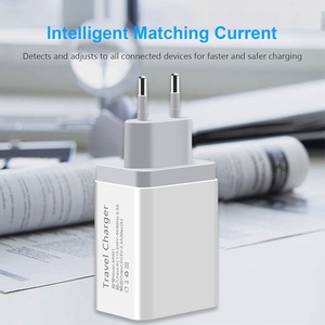 <span class=keywords><strong>Chargeur</strong></span> de voyage USB 5V 2.4a à 2 ports, adaptateur secteur mural, universel, pour téléphone intelligent ue US, iPhone XS Max X 8 iPad et tablette - Product Image 4
