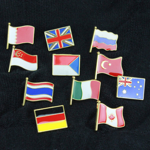 Personalizada de aleación de zinc de fundición de esmalte de metal de dibujos animados broche bandera canadiense pin - Product Image 1