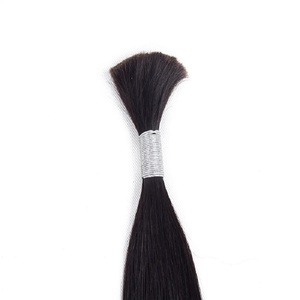 Les meilleurs vendeurs de cheveux gros naturel brut indien droite en vrac humide et onduleux de cheveux humains tressage de chev - Product Image 3