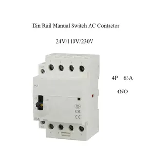 wenzhou supplier 4p 63A Ict Manual switch Control Household AC Magnetic Contactor