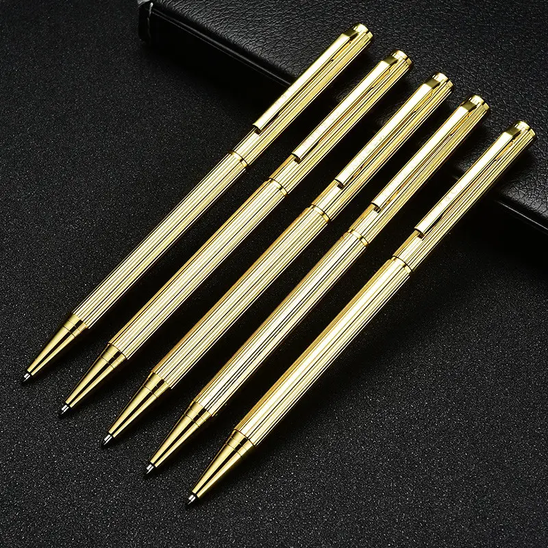 Werbe Goldene farbe Roller metall kugelschreiber