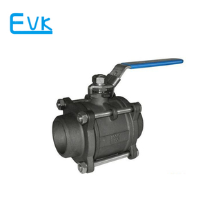 Dn80 נירוסטה כיתת פלדה 1500 שקע ריתוך שסתום כדור עם 1 "עיצוב הברגה כוח ידני עבור מים מים oem להתאמה אישית - Product Image 4