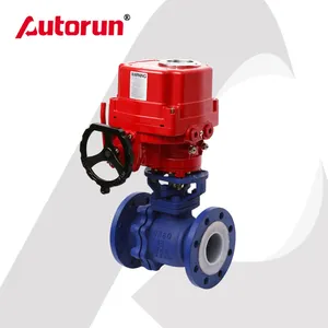 Fluorine Lined Ball Valve with EX-Electric Actuator