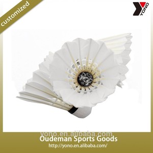 volantes de bádminton para protech bádminton trainning venta al por mayor juego de <span class=keywords><strong>plumas</strong></span> de pato - Product Image 1
