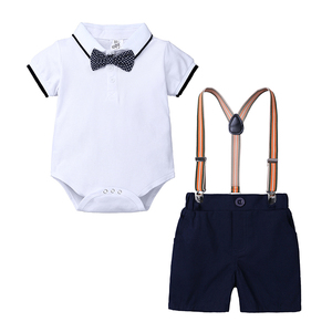 Set di Abbigliamento Estivo alla Moda per Bambini, Completo con Salopette per Primo Compleanno - Product Image 4
