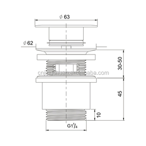 Valvula lavabo <span class=keywords><strong>clic</strong></span> <span class=keywords><strong>clac</strong></span> 1 1/4 - Product Image 2