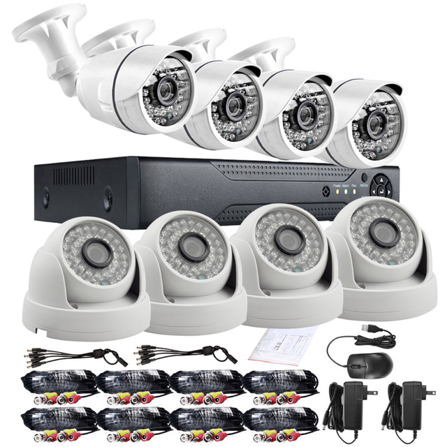 Home Security 8ch AHD Cameras Kit Cctv Camera System