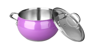 Jeux de casseroles en acier inoxydable <span class=keywords><strong>Jiangmen</strong></span> avec revêtement émaillé antiadhésif - Product Image 2