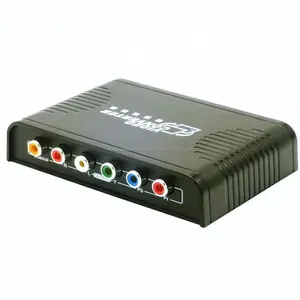 HDMI ypbpr Composante RVB 5RCA Scaler Convertisseur Avec Numérique Coaxial Analogique R/L Audio Sortie Pour PS3/PS4/Roku