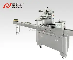 Ruipuhua ZP-380 máquina de embalagem horizontal, para plástico de alimentos, embalagens de filme 90-350mm 35-180 bags/min sacos-/