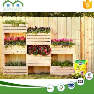 Building trough planter boxes RUNSHED Garden Fence wooden flower pots for plant flowers or and vegetables