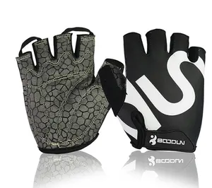 Nuevos productos calientes para 2015 motos guantes / ciclo medios guantes del dedo / por encargo guantes de la bici