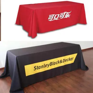 Dye Sublimation Printing Fancy Table Cloth Table Throw for Advertising Promotion Exhibition