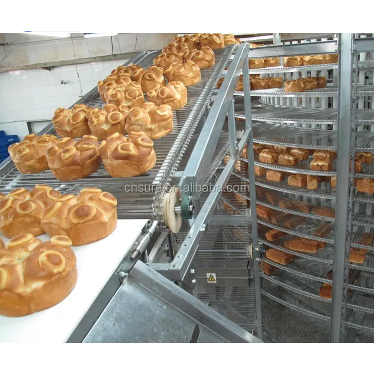 Congélateur industriel en spirale de Pizza de congélation de pain de grande capacité à vendre