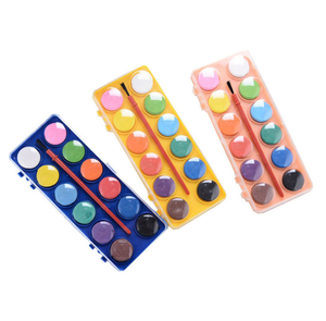 Eco niños acuarela pinturas creativo <span class=keywords><strong>12</strong></span> colores no tóxico de pastel acuarela pintura - Product Image 1