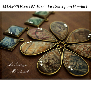 Claro duro una parte UV pegamento de curado rápido adhesivo doming resina para 3D doming en las etiquetas adhesivas - Product Image 6