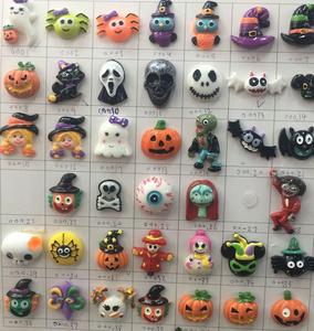 100 Cái Nhựa Halloween Thổ Nhĩ Kỳ Flatback Cabochon Nghệ Thuật Thu Nhỏ Cung Cấp Trang Trí Quyến Rũ Thủ Công DIY - Product Image 6